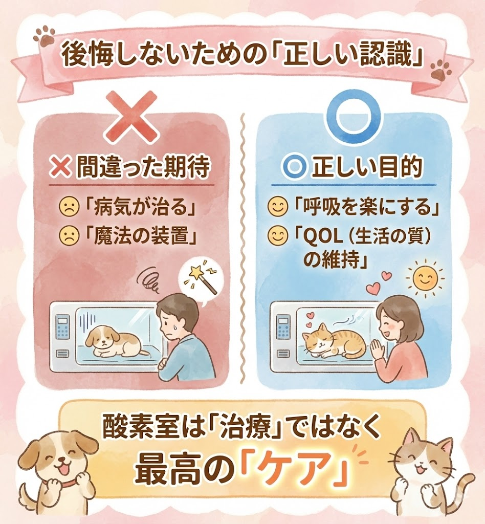 酸素室導入で後悔しないための考え方。病気を治すためではなく、呼吸を楽にしQOLを維持するためのケアとして理解することが重要