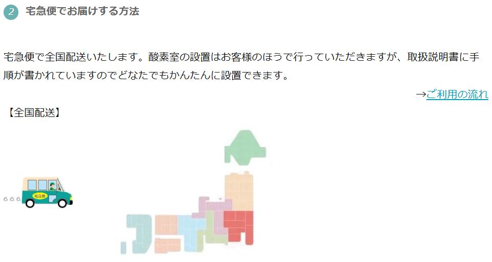 ピコの手 商品のお届け方法(全国配送)